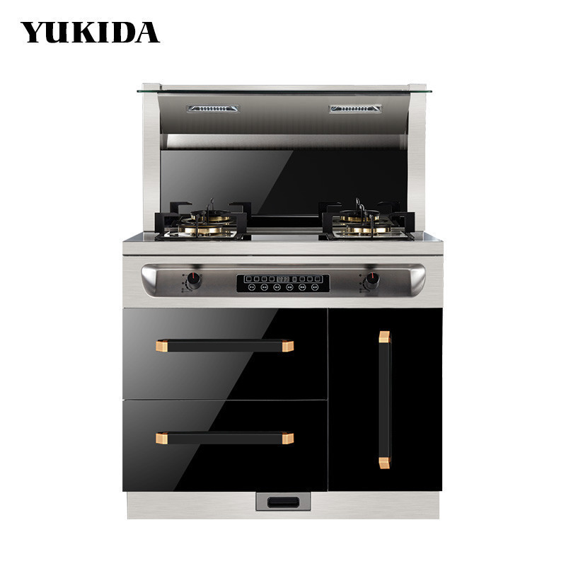 YUKIDA集成灶廚房 B14 環(huán)保灶 抽油煙機套餐 集成灶側(cè)吸式 消毒柜 支持液化氣/天然氣/人工煤氣